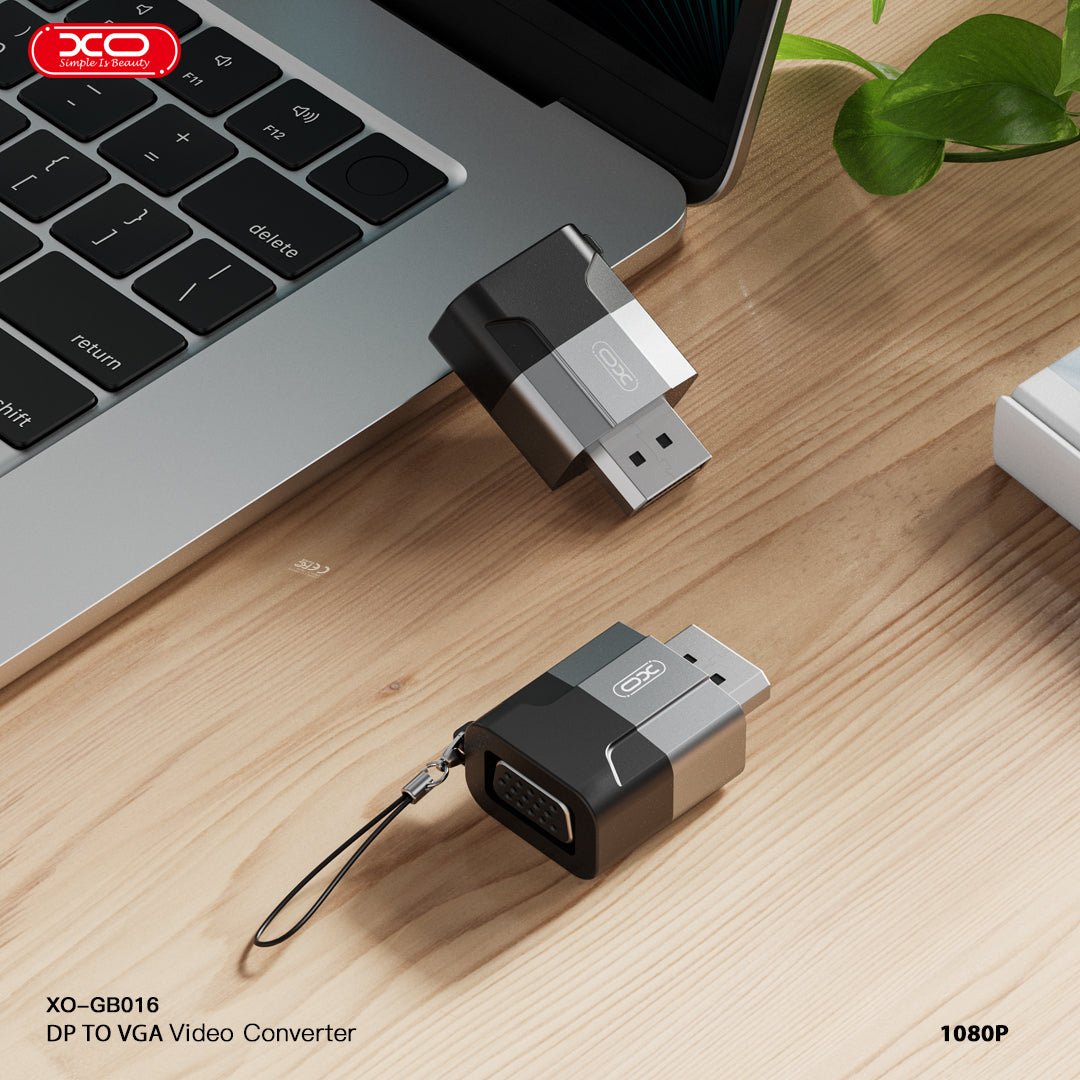 XO adapter GB016 Displayport - VGA gray XO adapter GB016 Displayport - VGA gray